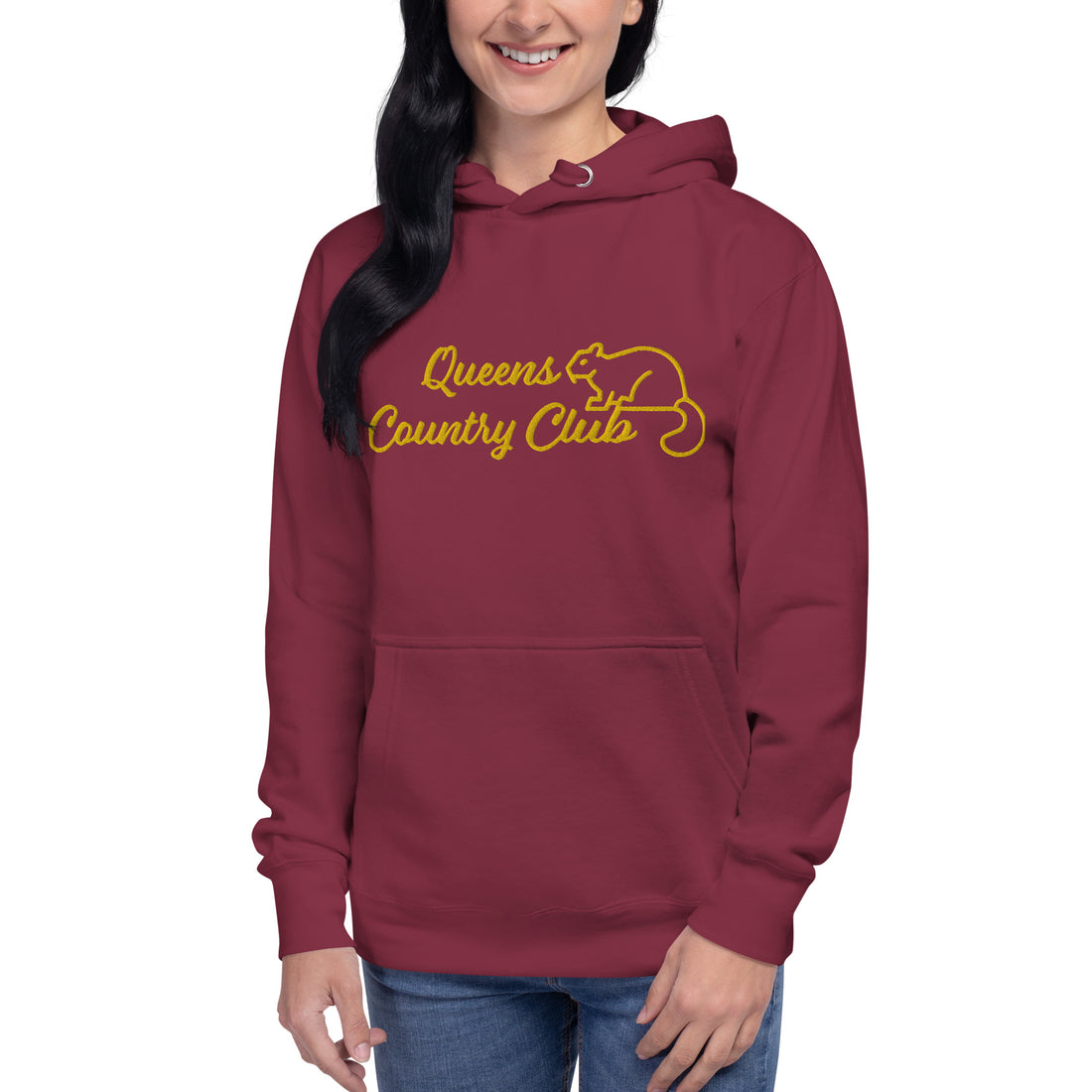 Men's Queens Country Club Embroidery Hoodie