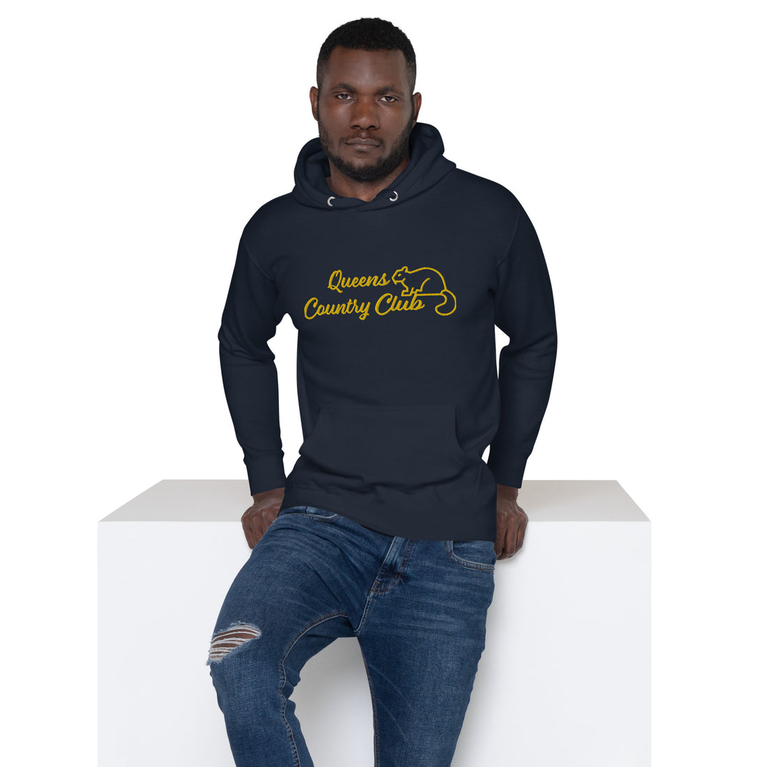 Men's Queens Country Club Embroidery Hoodie